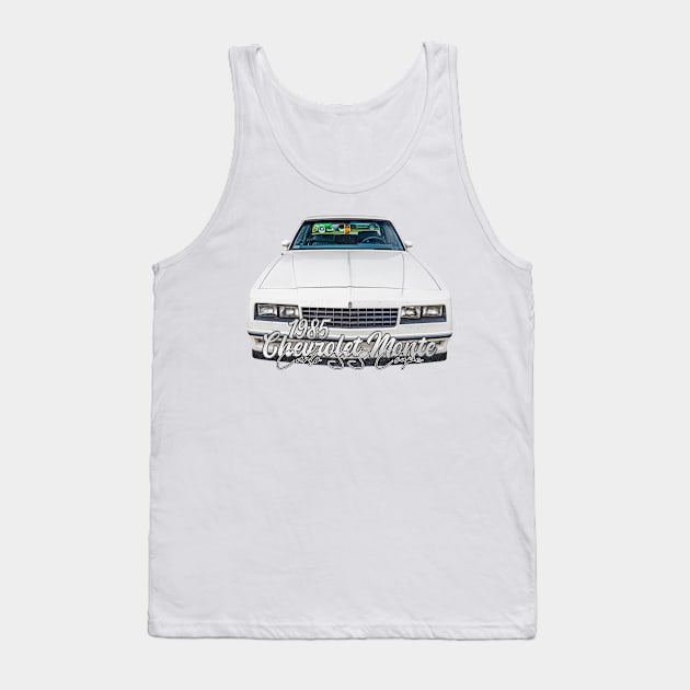 1985 Chevrolet Monte Carlos SS Coupe Tank Top by Gestalt Imagery